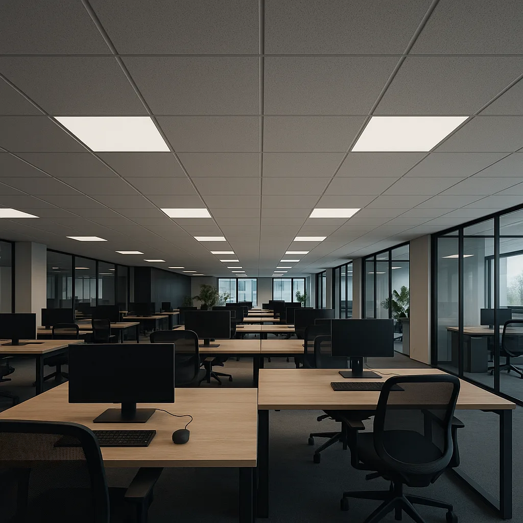 Акустический потолок Rockfon в офисном интерьере