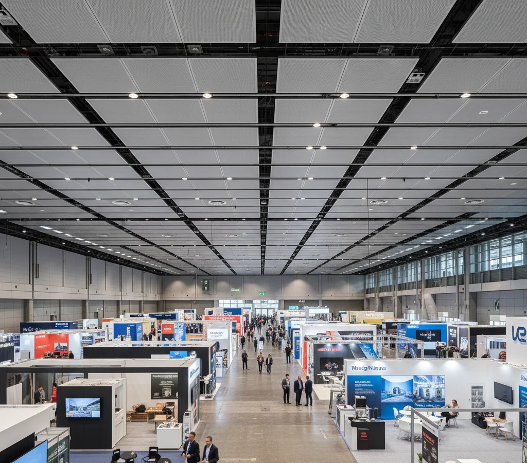 Акустический потолок для выставочного комплекса