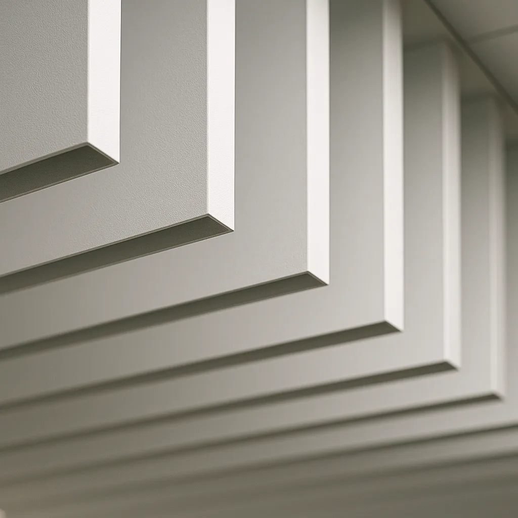 Кубообразная рейка в коммерческом интерьере