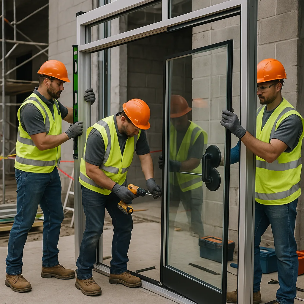 Монтаж входной группы