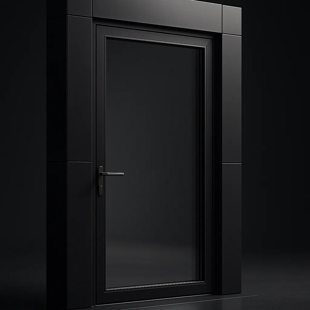 Остеклённый входной модуль на алюминиевом профиле