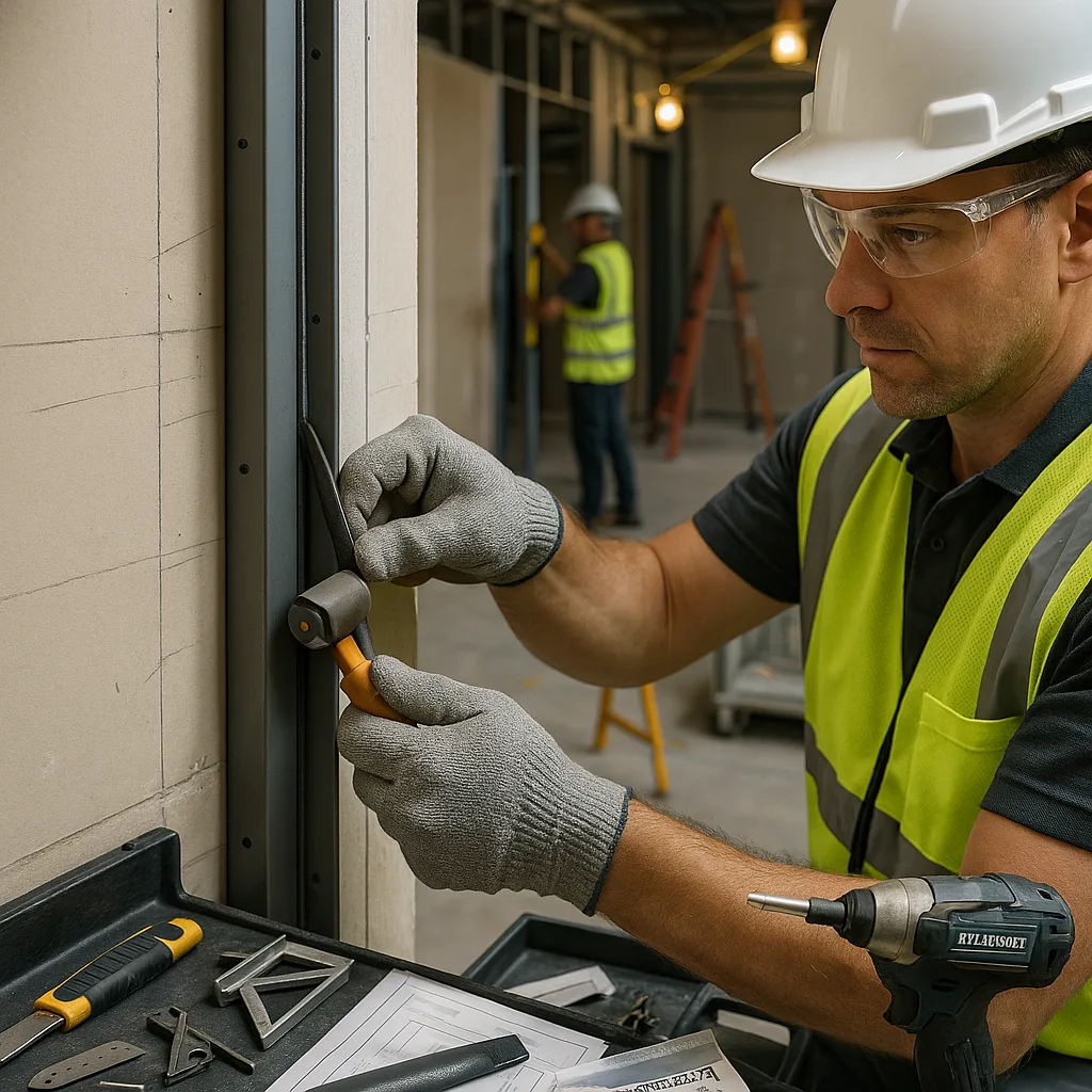 Монтаж противопожарной двери