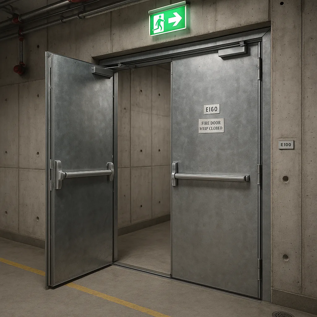 Противопожарная дверь EI 90 для промышленного объекта
