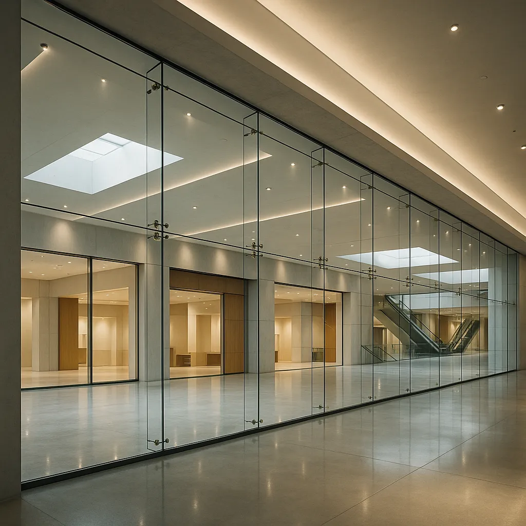 Крупноформатное стекло в общественном пространстве