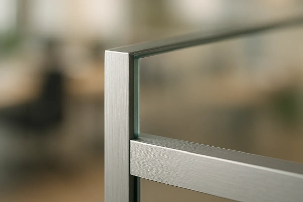 Профиль и примыкания цельностеклянной перегородки