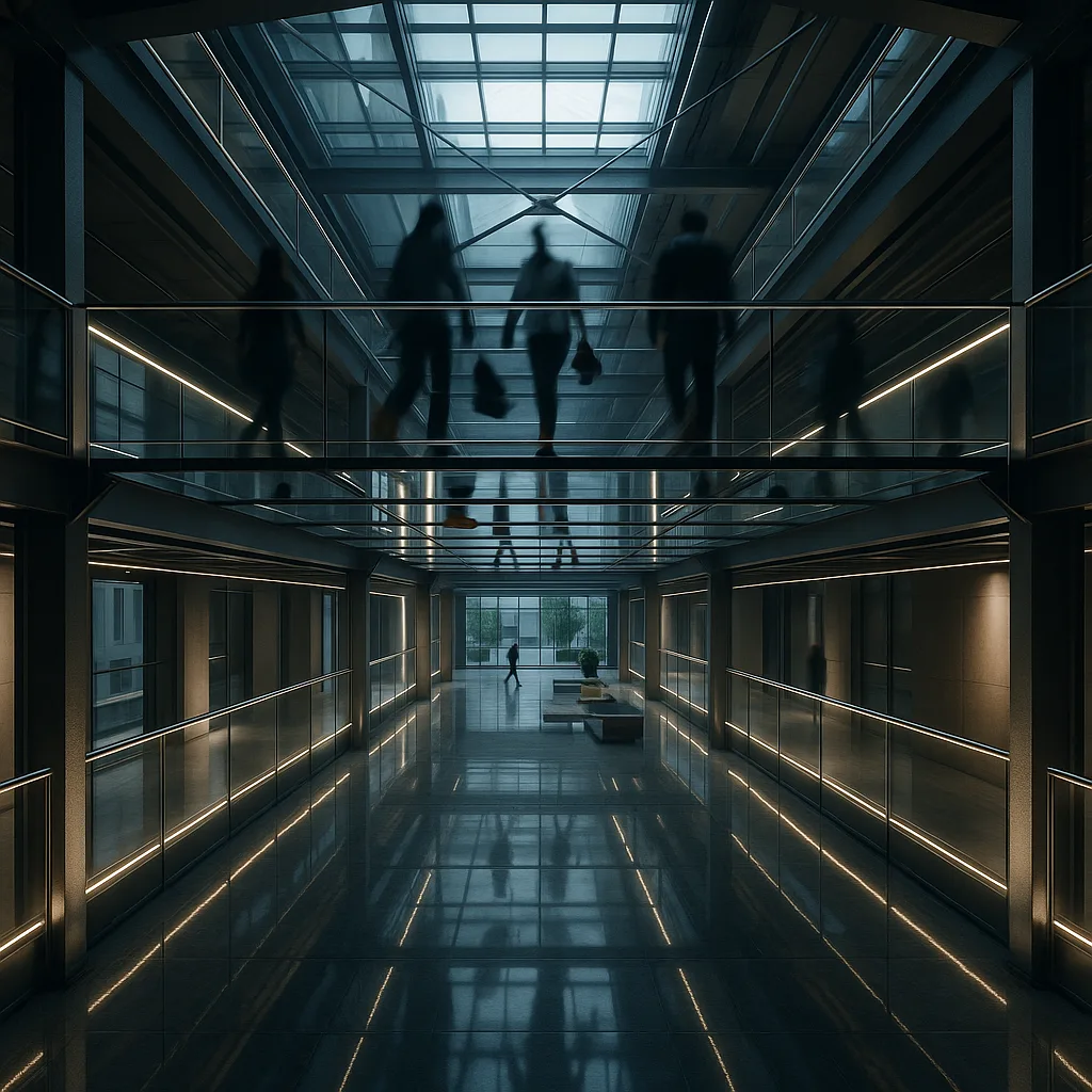 Стеклянные полы и ступени