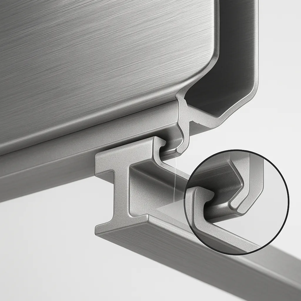 Конструкция ламельного потолка