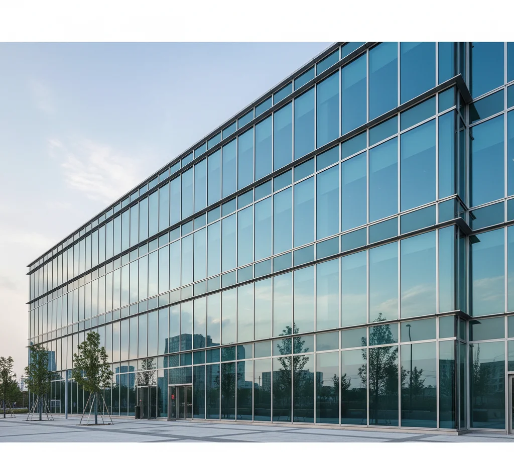 Фасадное остекление торгового центра: стеклопакеты с Low-E