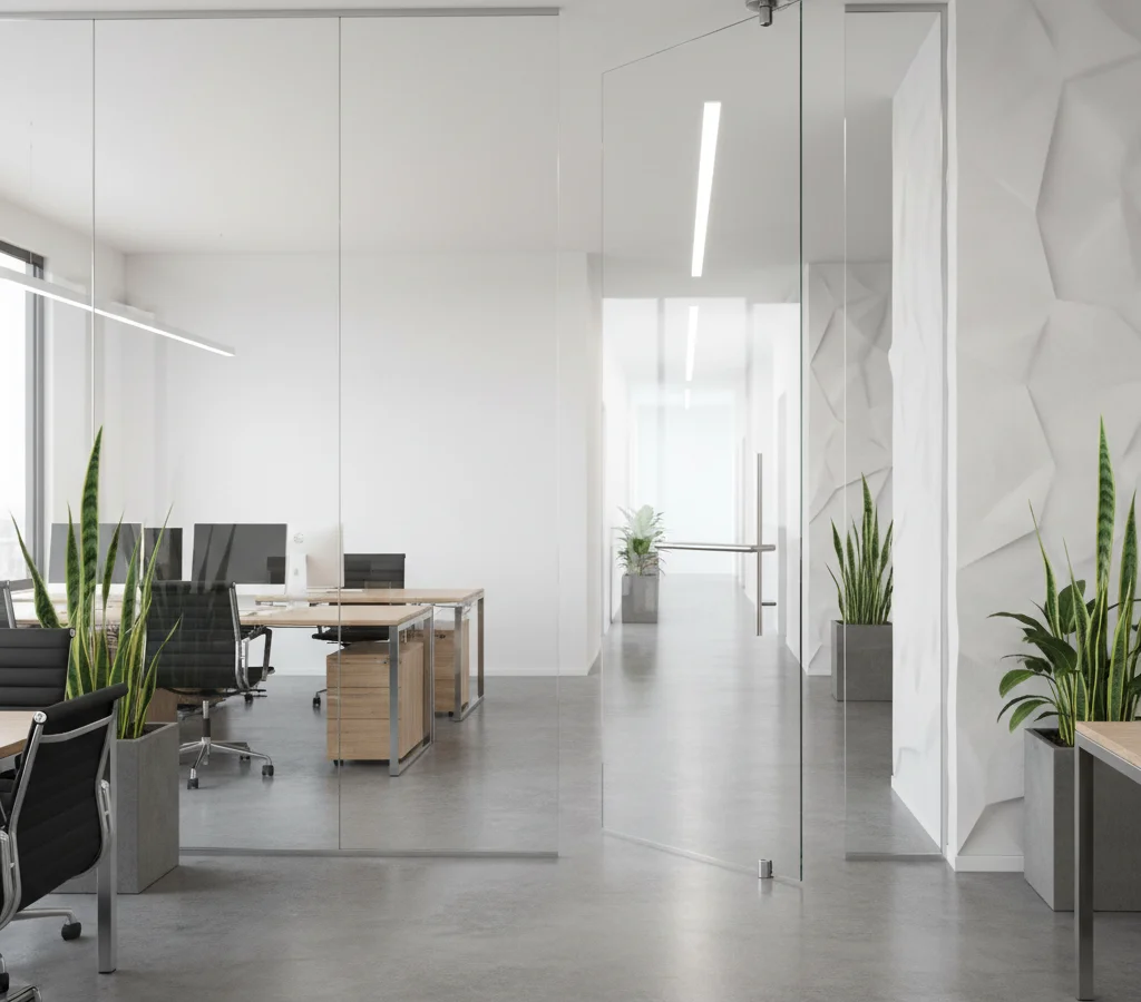 Стеклянные двери