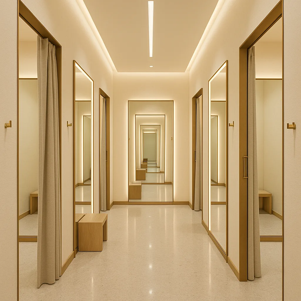 Зеркальная стена — бутик