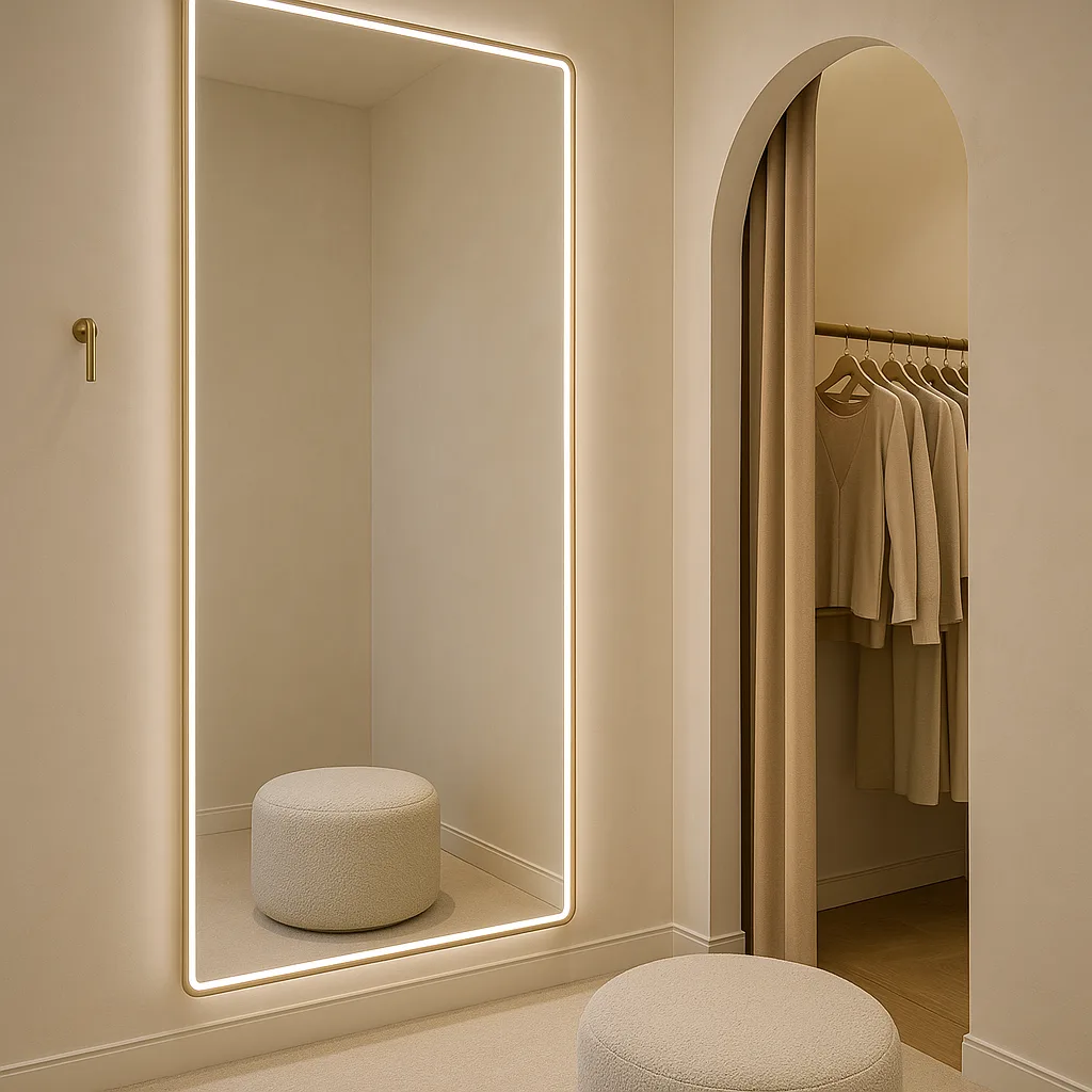 Примерочные и торговые залы