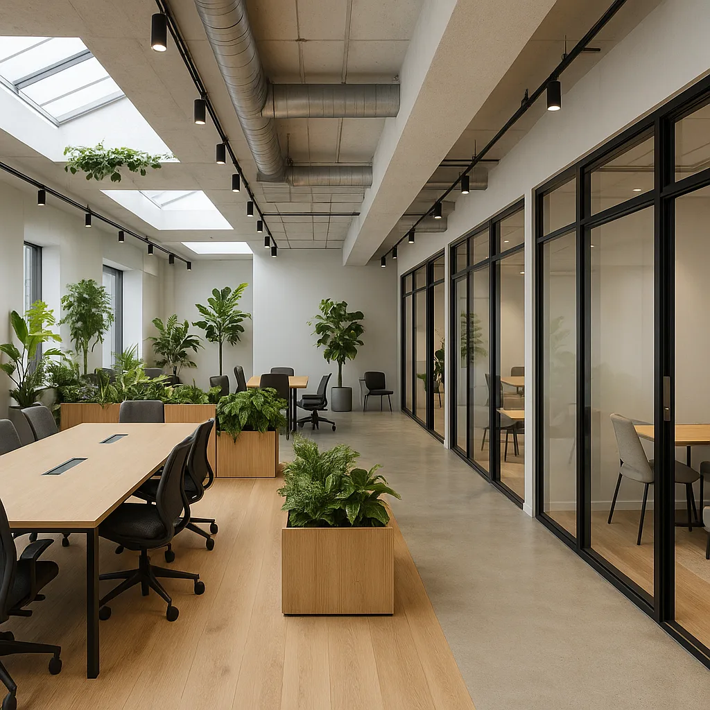 Раздвижные перегородки — коворкинг