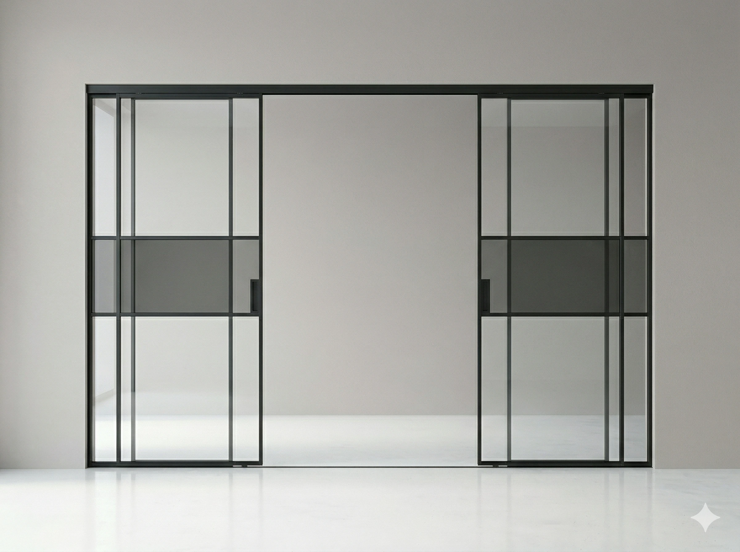 Раздвижная перегородка — процесс монтажа