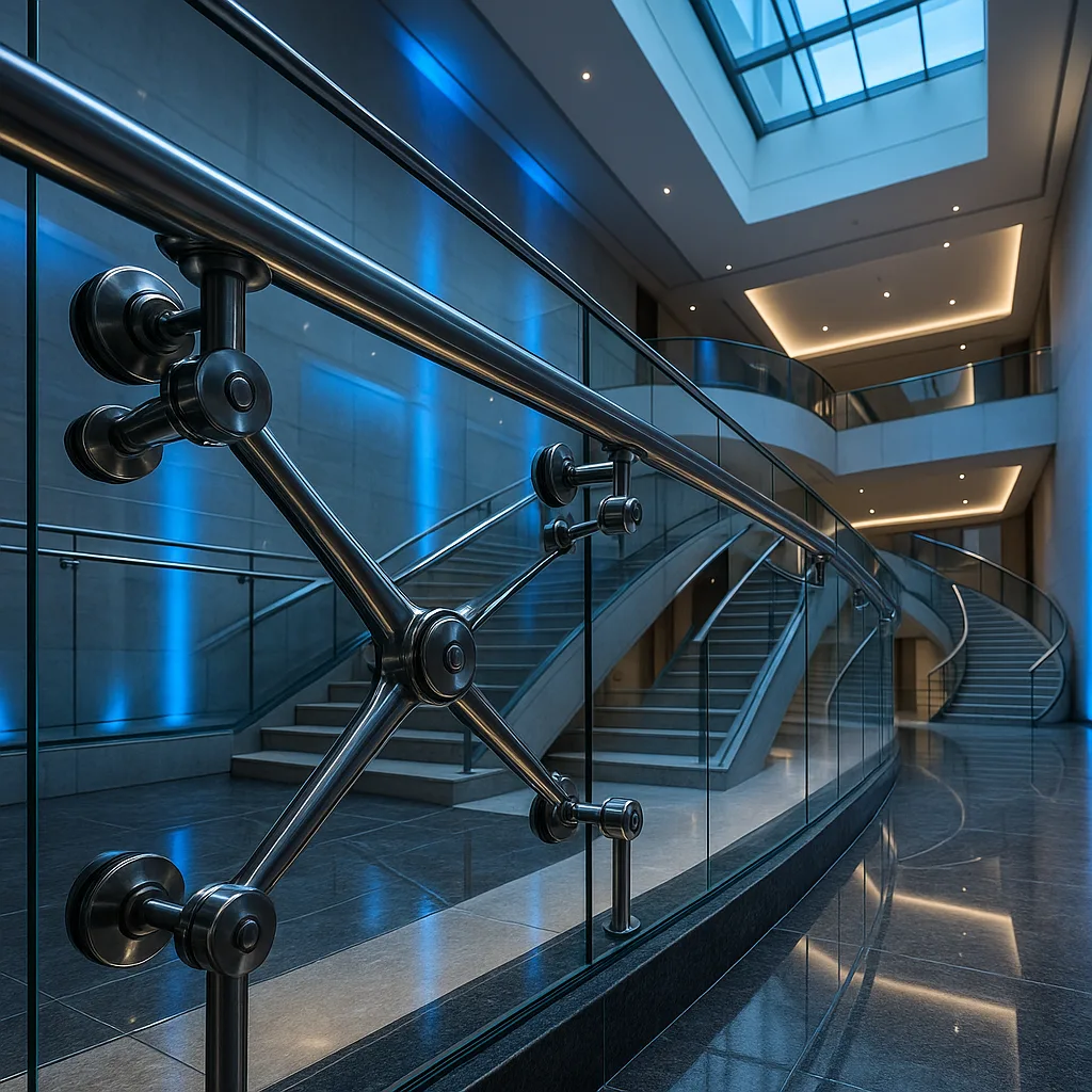 Ограждения на точечных креплениях