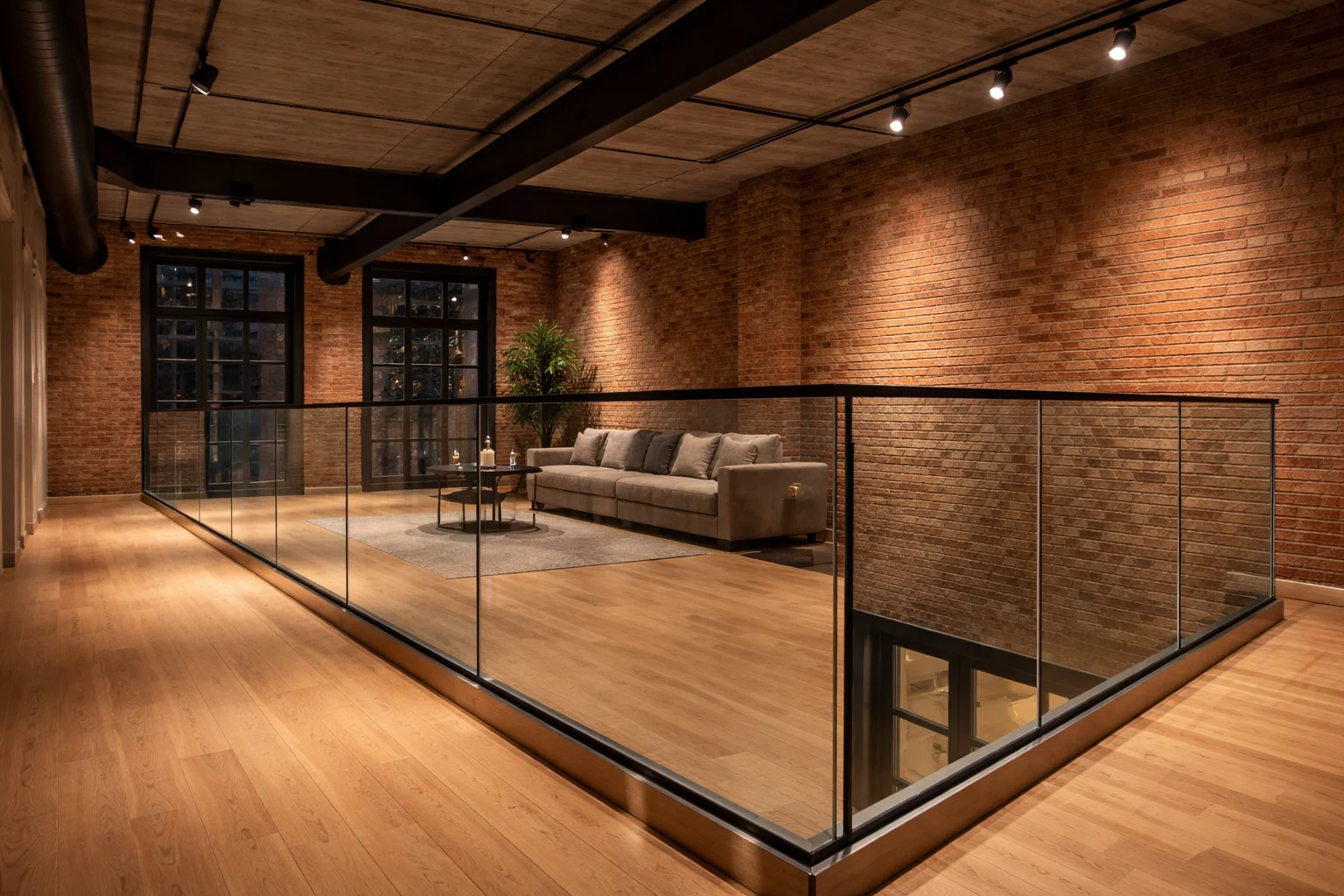 Межэтажное ограждение — лофт