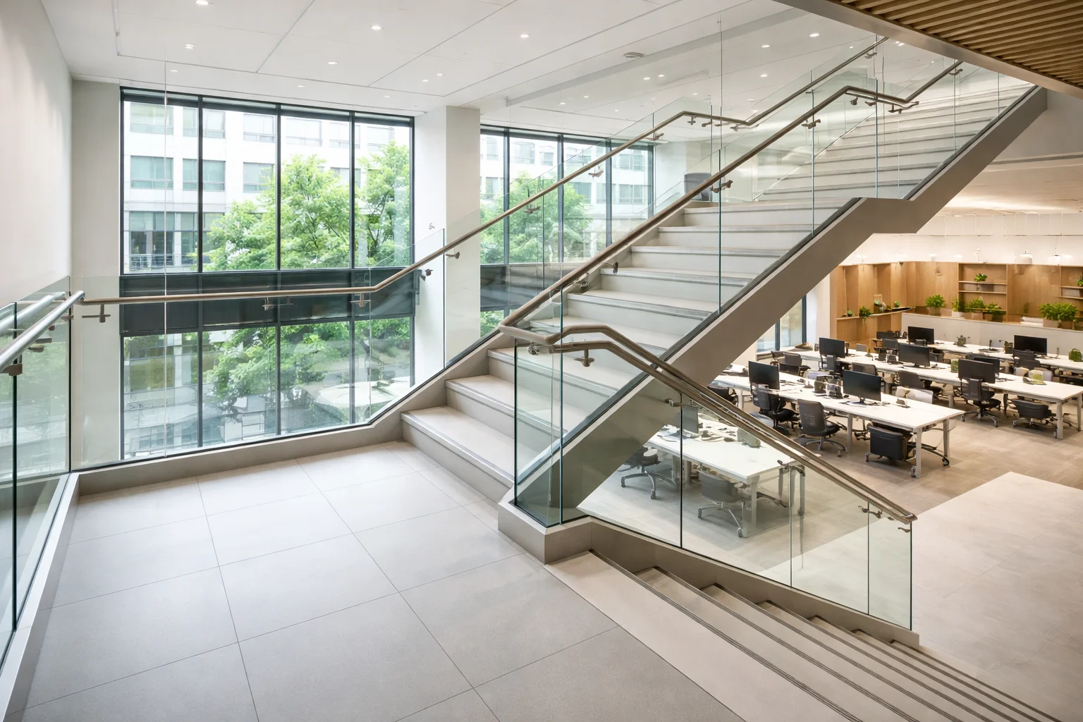 Лестничное ограждение — офис