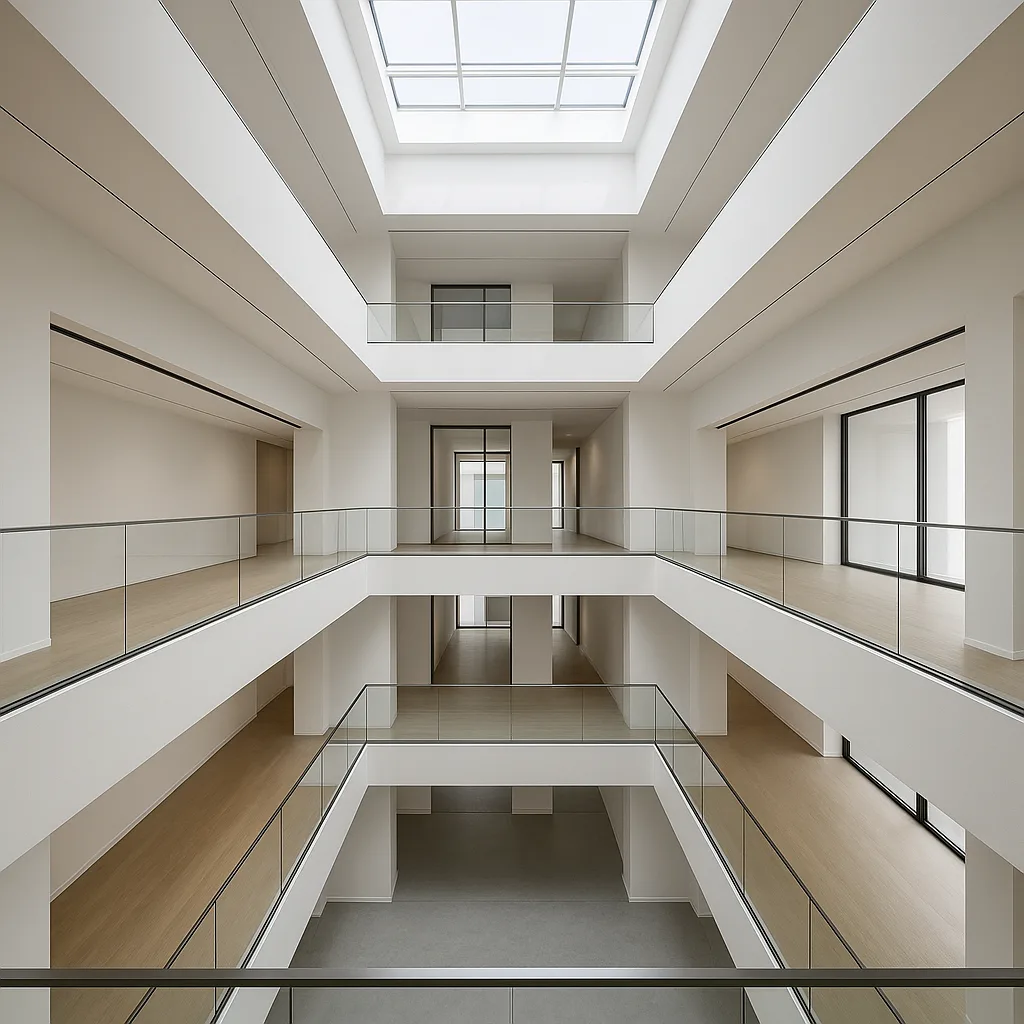 Атриумы и зоны второго света