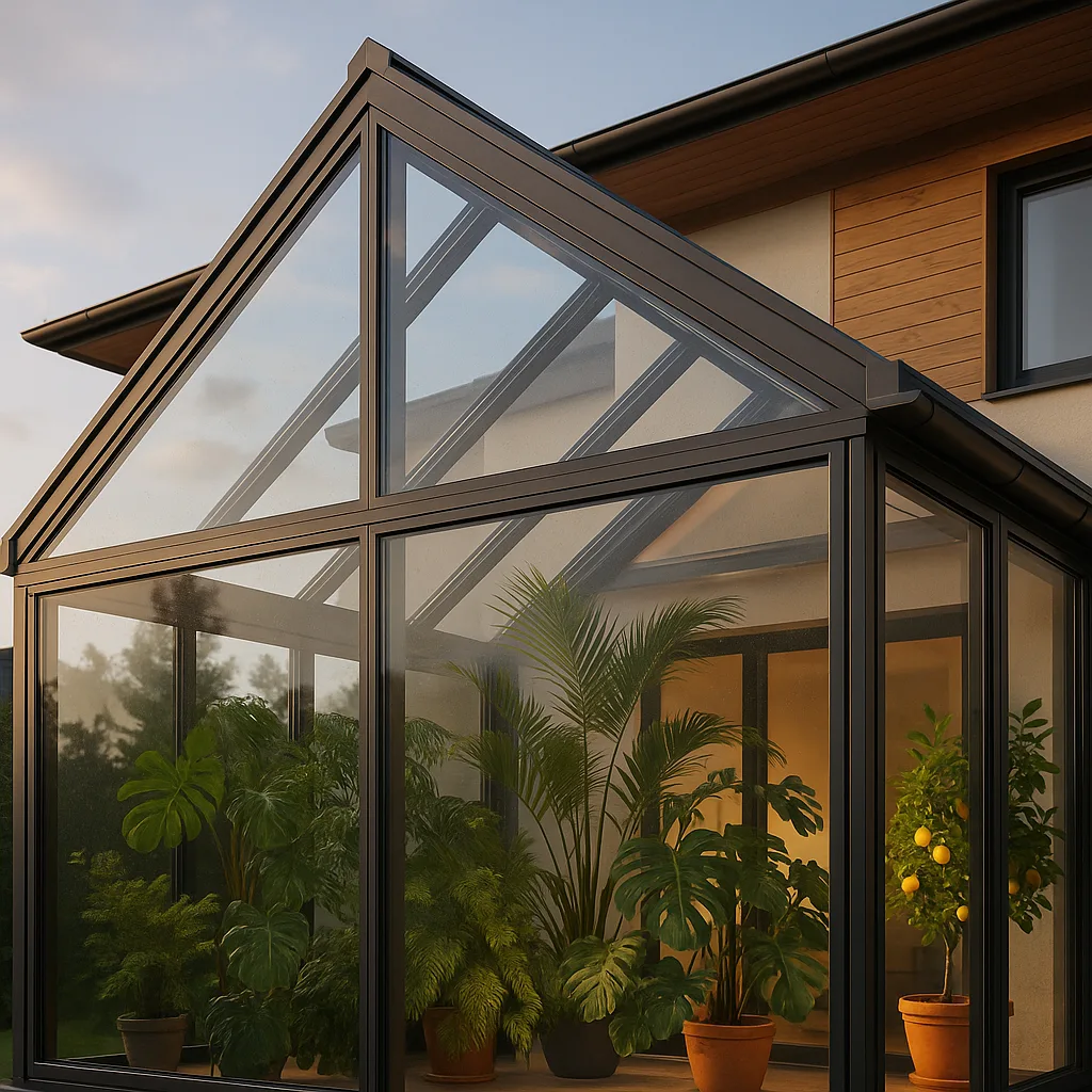 Светопрозрачная кровля частной оранжереи