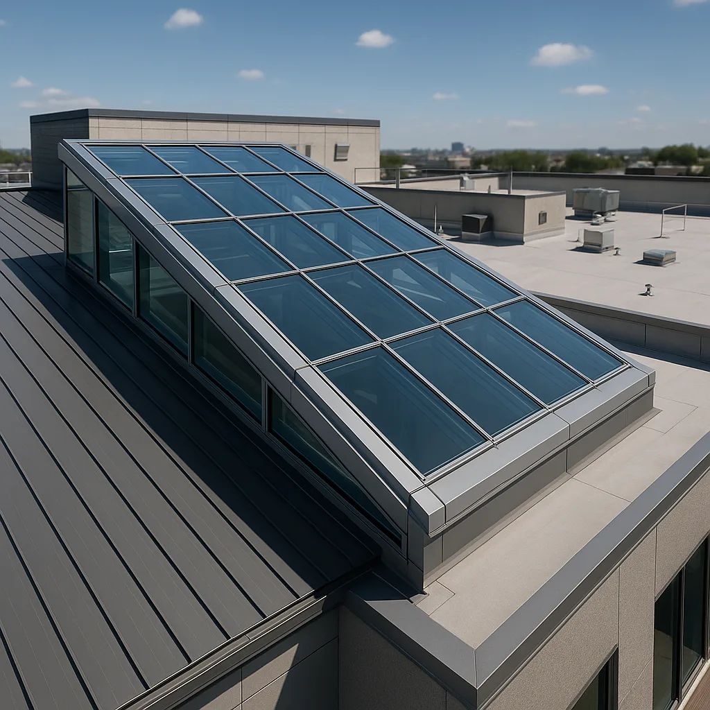 Зенитные фонари из стекла