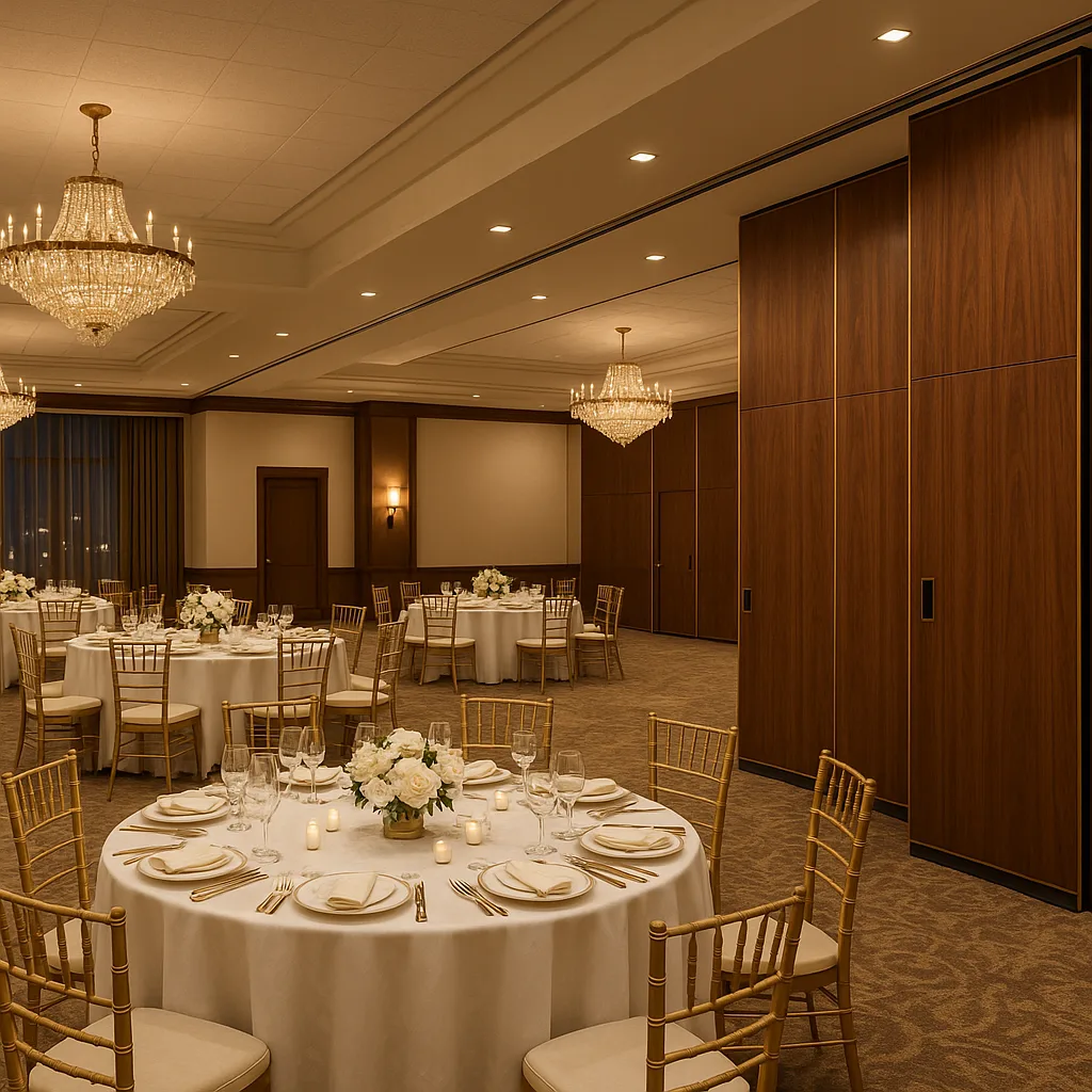 Гибкое зонирование банкетного зала гостиницы