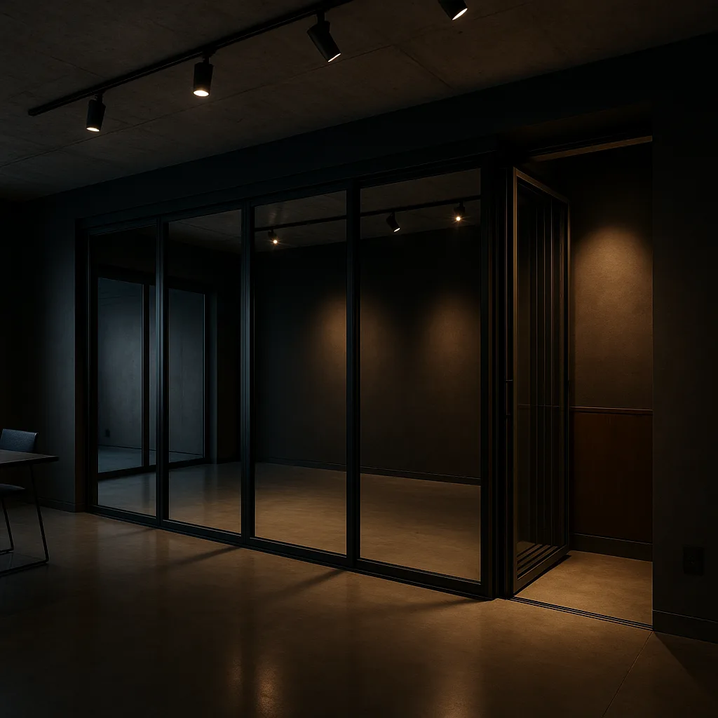 Общественное пространство с индивидуальной схемой перегородок