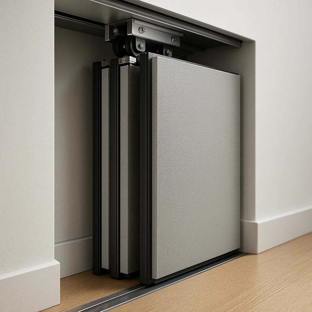 Парковка панелей раздвижных стен