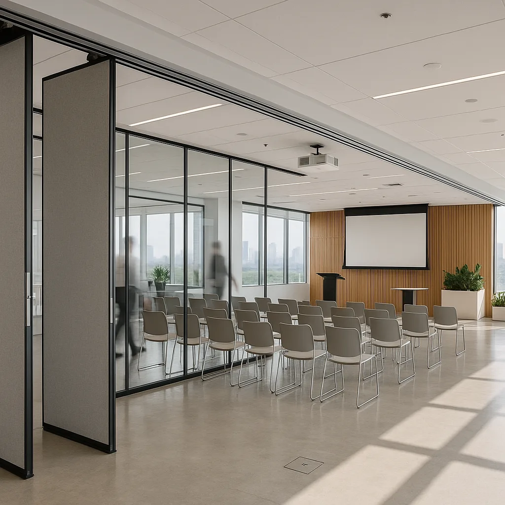 Многофункциональный конференц-зал с гибкой перегородкой