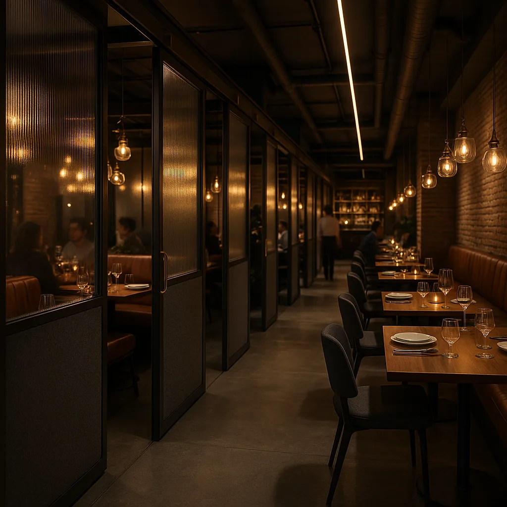 Зал мероприятия с гибкой конфигурацией пространства