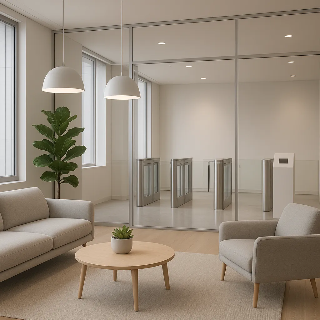 Офисное пространство со стеклянными решениями