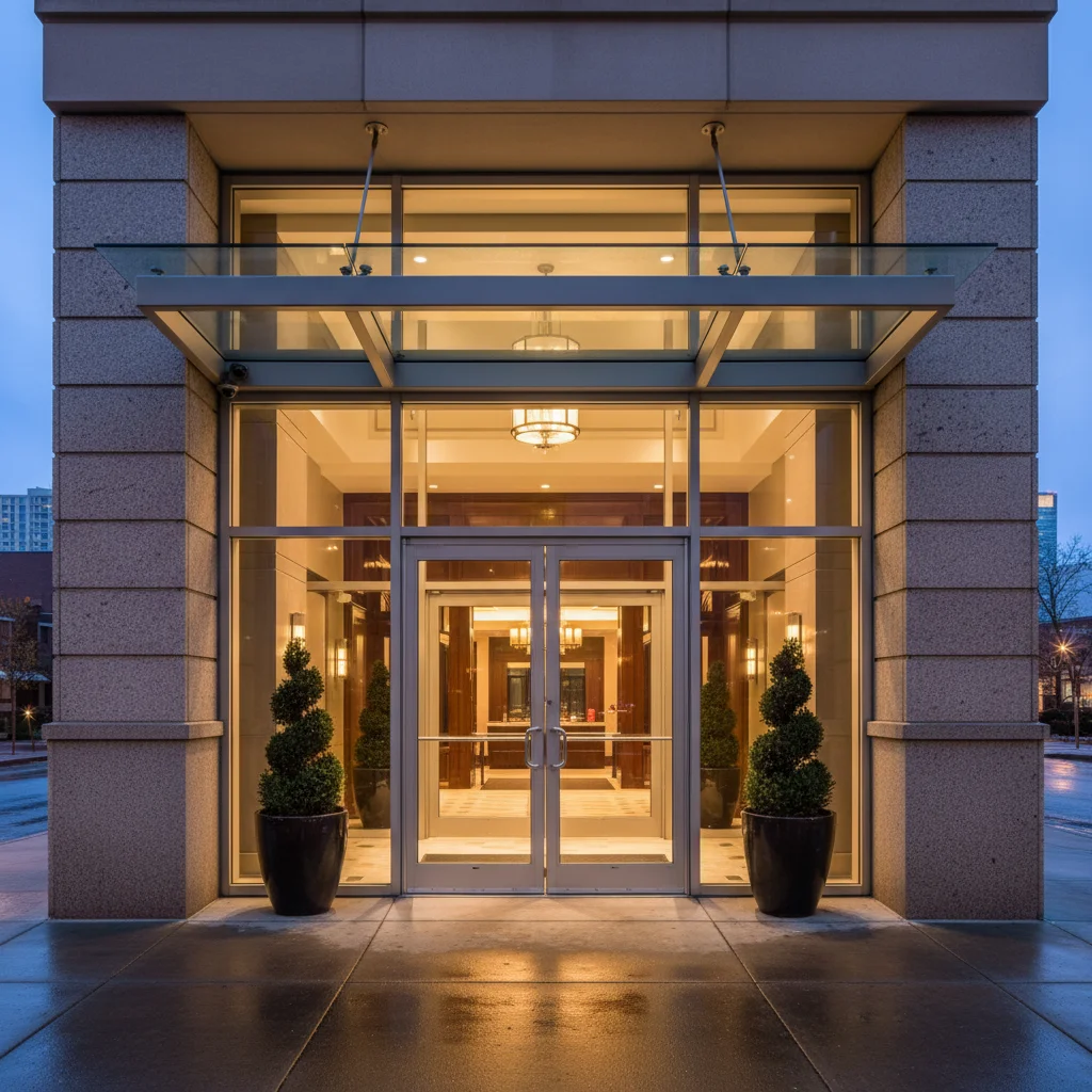 Отель — алюминиевая входная группа