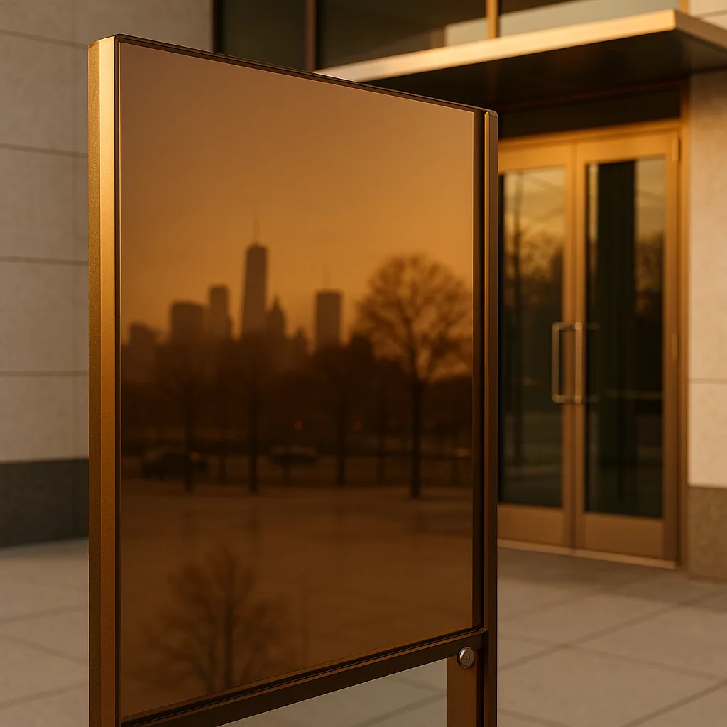 Тонированное стекло бронза